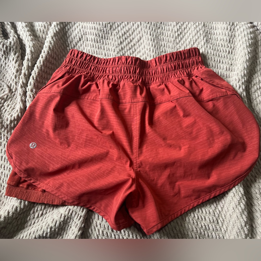 Track That High Rise Lululemon Shorts 3inch inseam with compression liner